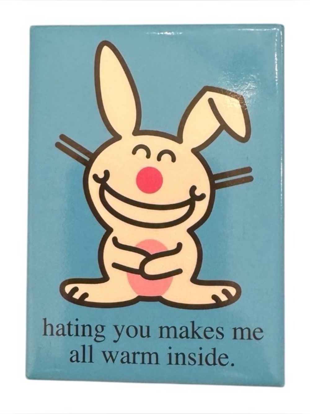 Vintage It's Happy Bunny rare magnet collectible nostalgia Y2K gift hating you